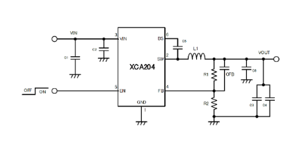 XCA204A0K1MR降壓DC-DC電源模塊TOREX